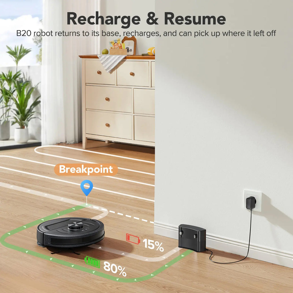 2-in-1 Robot Vacuum & Mop Combo