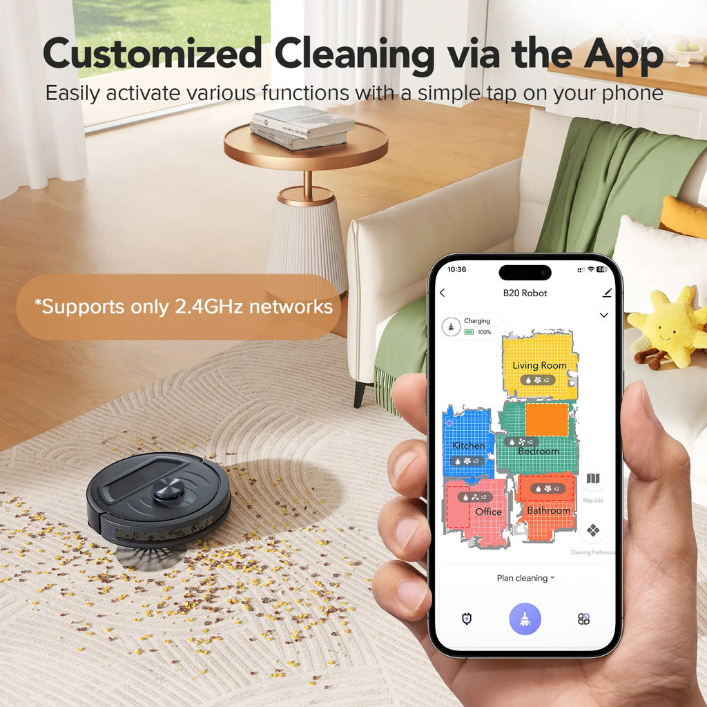 2-in-1 Robot Vacuum & Mop Combo